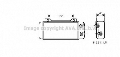 AVA QUALITY COOLING ms3123 -  масляный радиатор, двигательное масло